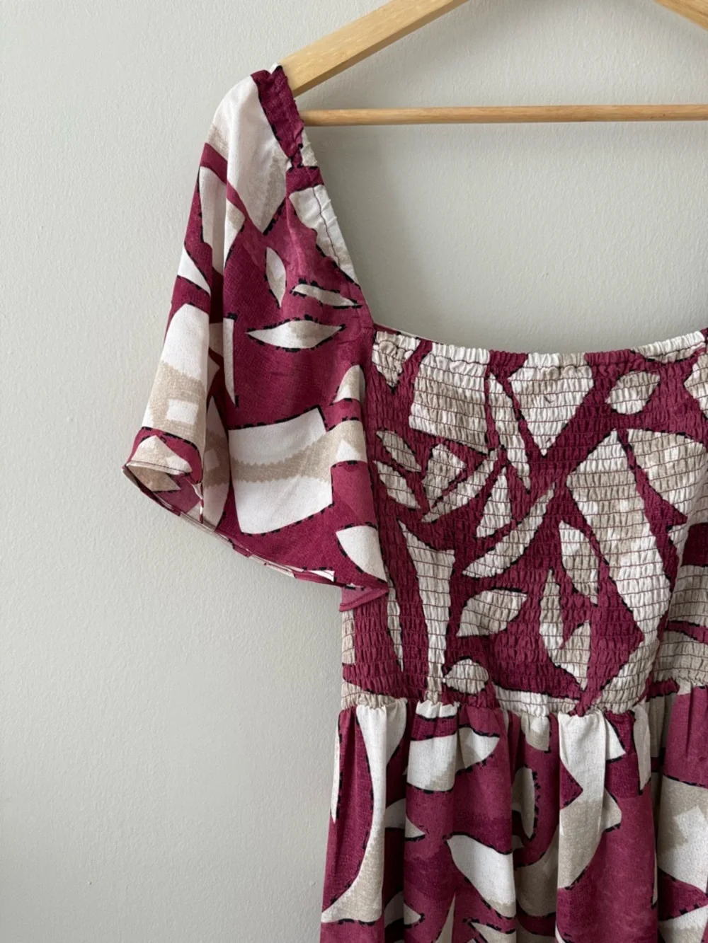 NWT - Nic + Zoe - Shadow Blocks Dress - Red Multi - Picture 13 of 15